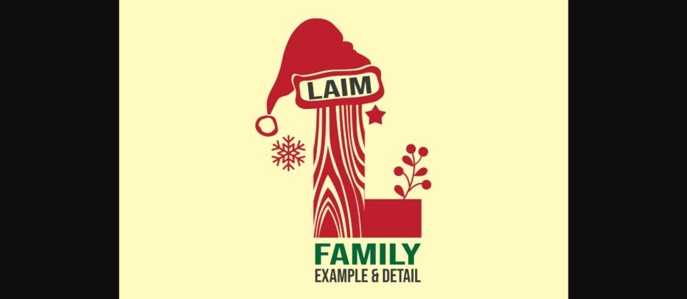 Farm Fresh Christmas Font Poster 7