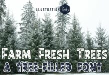 Farm Fresh Trees Font Poster 1