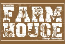 Farm House Font Poster 1