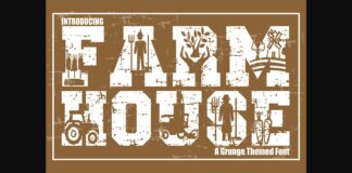 Farm House Font Poster 1