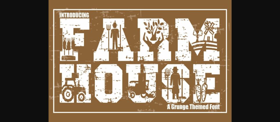 Farm House Font Poster 1