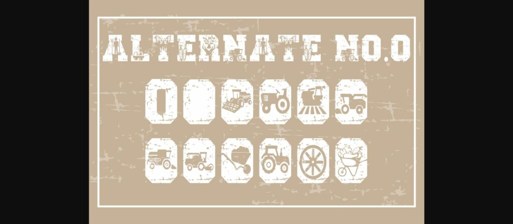 Farm House Font Poster 6