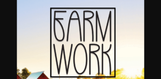 Farm Work Font Poster 1