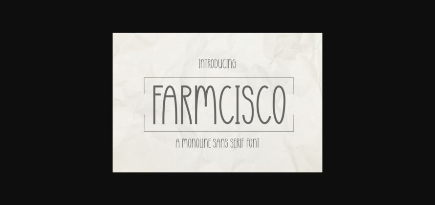 Farmcisco Font Poster 3