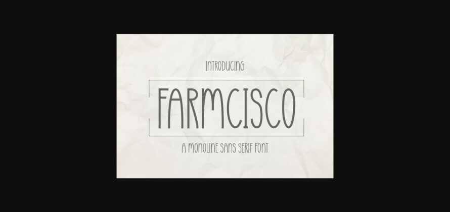 Farmcisco Font Poster 3