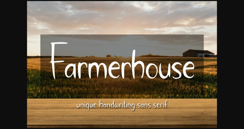 Farmerhouse Font Poster 3