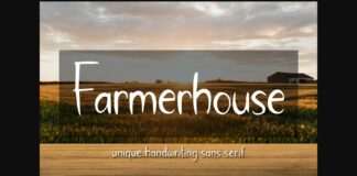Farmerhouse Font Poster 1