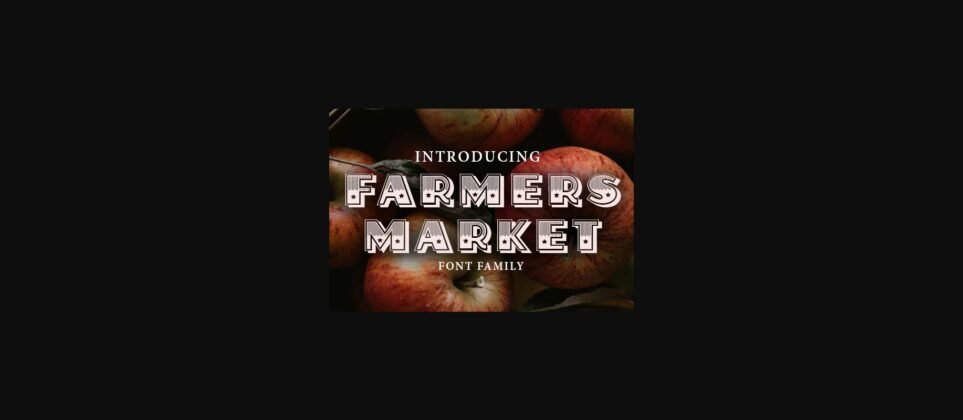 Farmers Market Font Poster 3