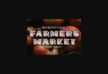 Farmers Market Font Poster 1