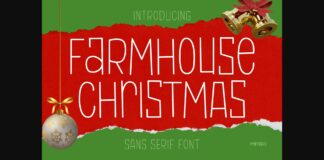 Farmhouse Christmas Font Poster 1