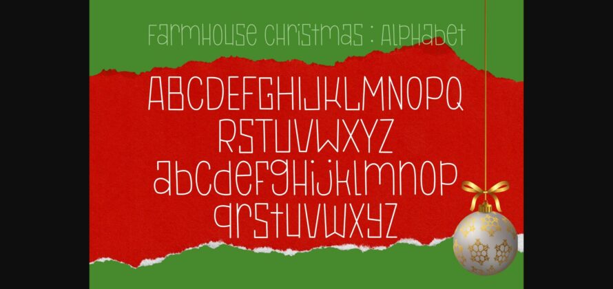 Farmhouse Christmas Font Poster 5