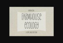 Farmhouse Ecology Font Poster 1