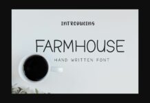 Farmhouse Font Poster 1