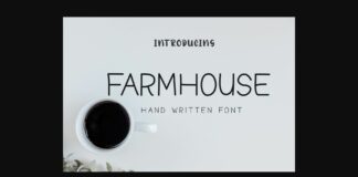 Farmhouse Font Poster 1