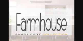 Farmhouse Font Poster 1