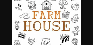 Farmhouse Font Poster 1