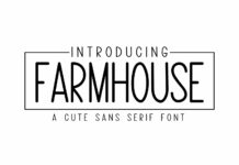 Farmhouse Font Poster 1