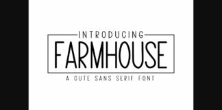 Farmhouse Font Poster 1