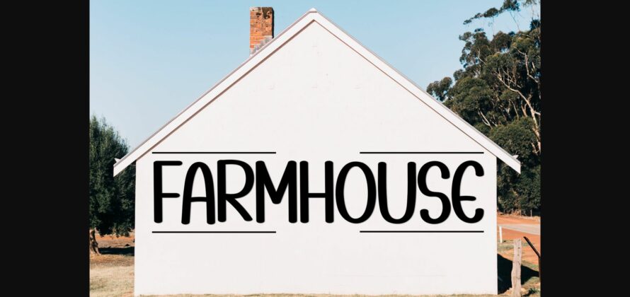 Farmhouse Font Poster 3