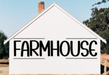 Farmhouse Font Poster 1