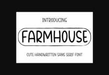 Farmhouse Font Poster 1