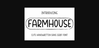 Farmhouse Font Poster 1