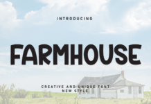 Farmhouse Font Poster 1