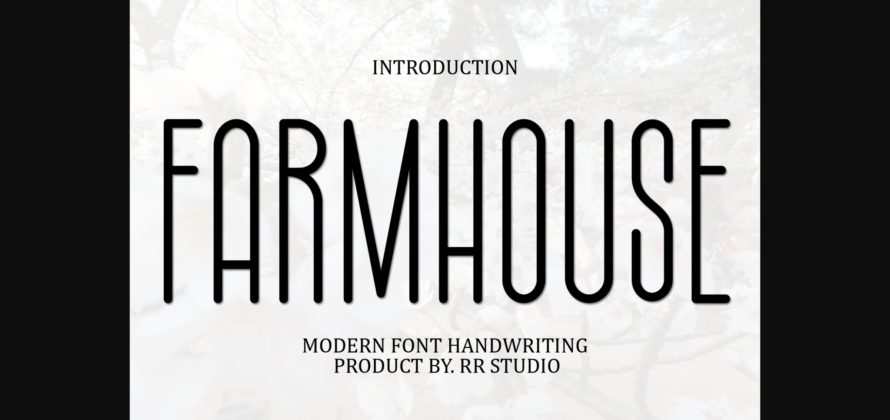 Farmhouse Font Poster 3