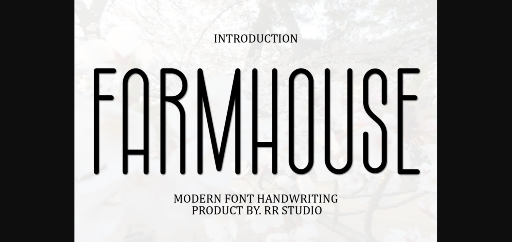 Farmhouse Font Poster 1