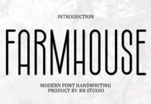 Farmhouse Font Poster 1