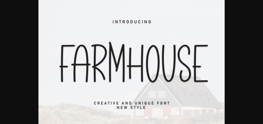 Farmhouse Font Poster 3