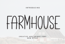 Farmhouse Font Poster 1