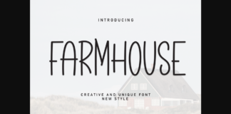 Farmhouse Font Poster 1