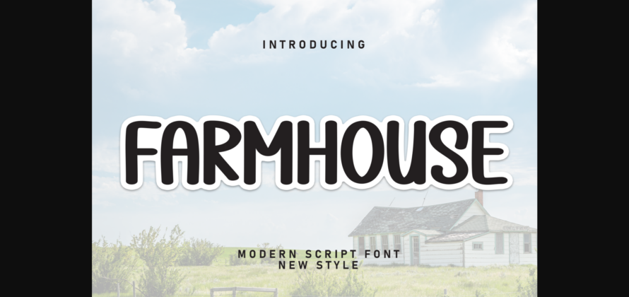 Farmhouse Font Poster 3