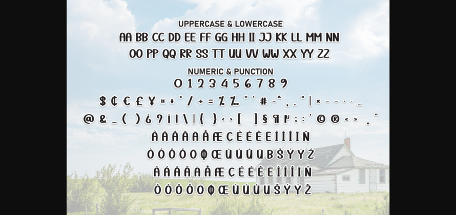 Farmhouse Font Poster 9