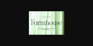 Farmhouse Font Poster 1