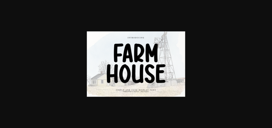 Farmhouse Font Poster 1