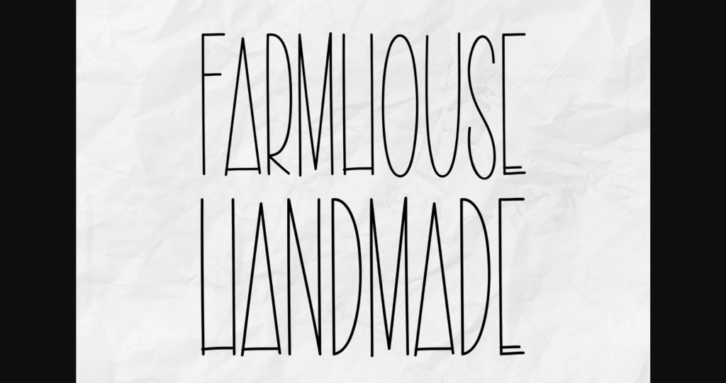 Farmhouse Handmade Font Poster 3