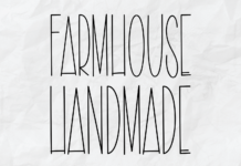 Farmhouse Handmade Font Poster 1