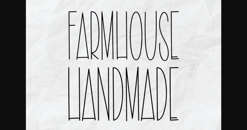 Farmhouse Handmade Font Poster 1