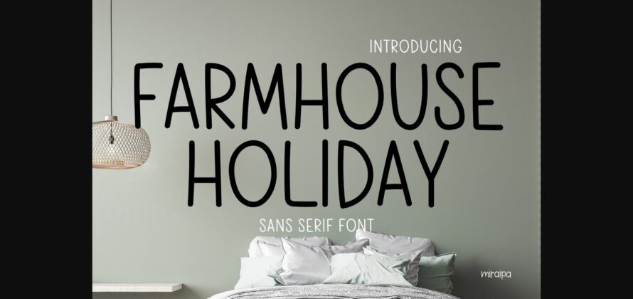 Farmhouse Holiday Font Poster 3