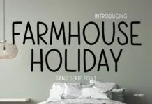 Farmhouse Holiday Font Farmhouse Holiday Font Poster 1