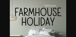 Farmhouse Holiday Font Poster 1