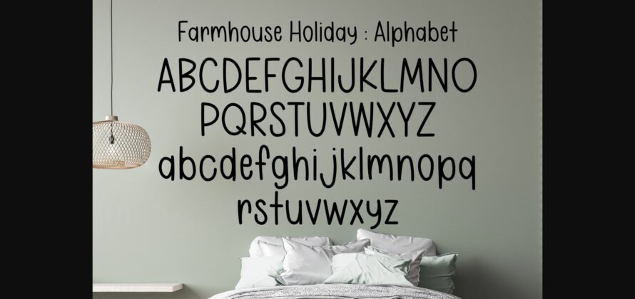 Farmhouse Holiday Font Poster 5