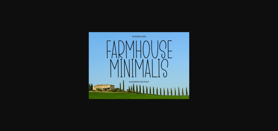 Farmhouse Minimalis Font Poster 3