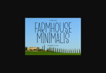 Farmhouse Minimalis Font Poster 1