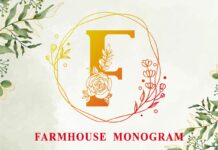 Farmhouse Monogram Font Poster 1