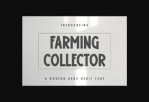 Farming Collector Font Poster 1