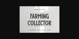 Farming Collector Font Poster 1