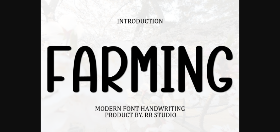 Farming Font Poster 3